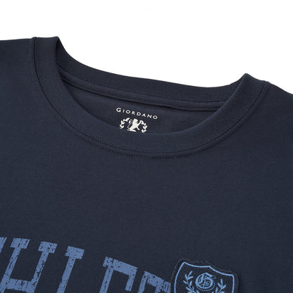 Men’S Relaxed Fit Cotton Jersey Crew Neck Print Tee