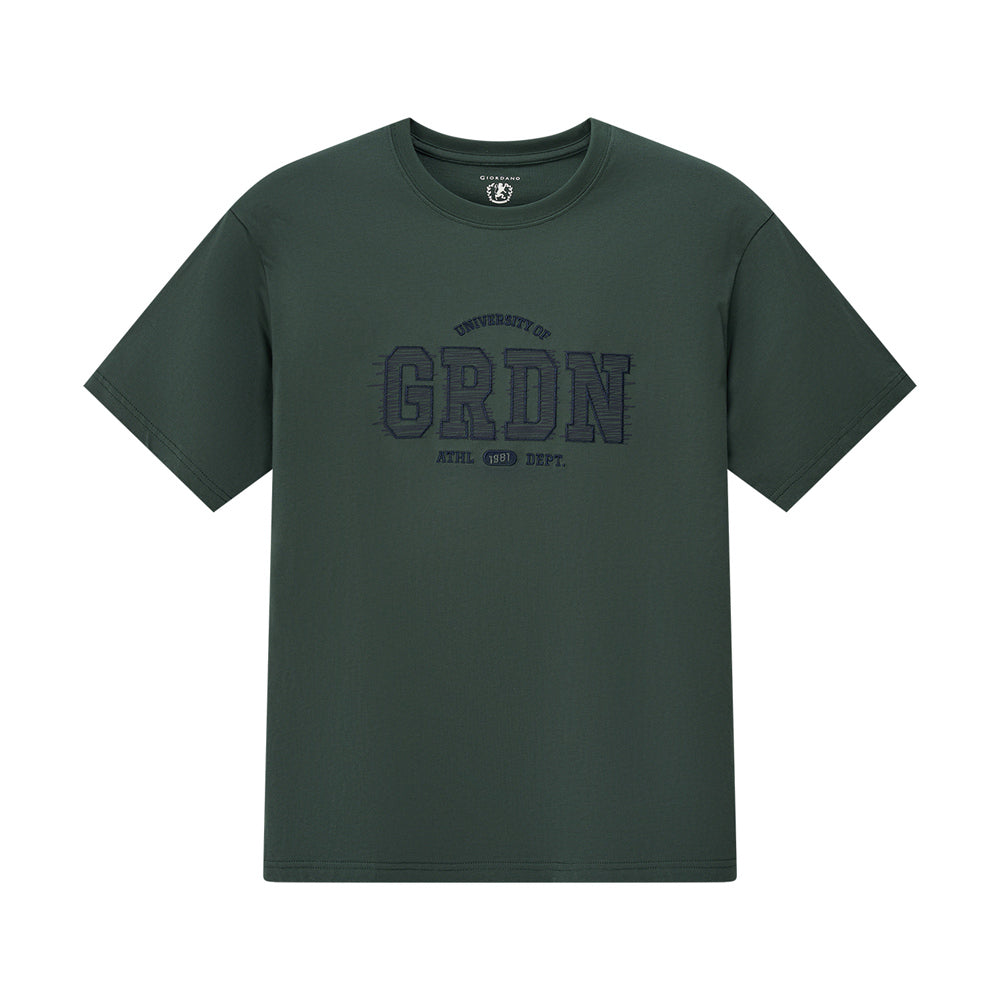 Men’S Relaxed Fit Cotton Jersey Crew Neck Print Tee