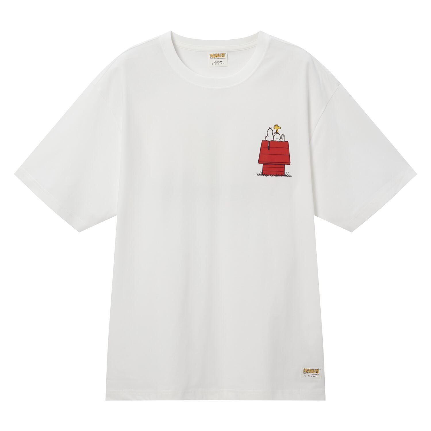Men's Snoopy Print Tee: Relaxed Fit, Sorona Blend Comfort