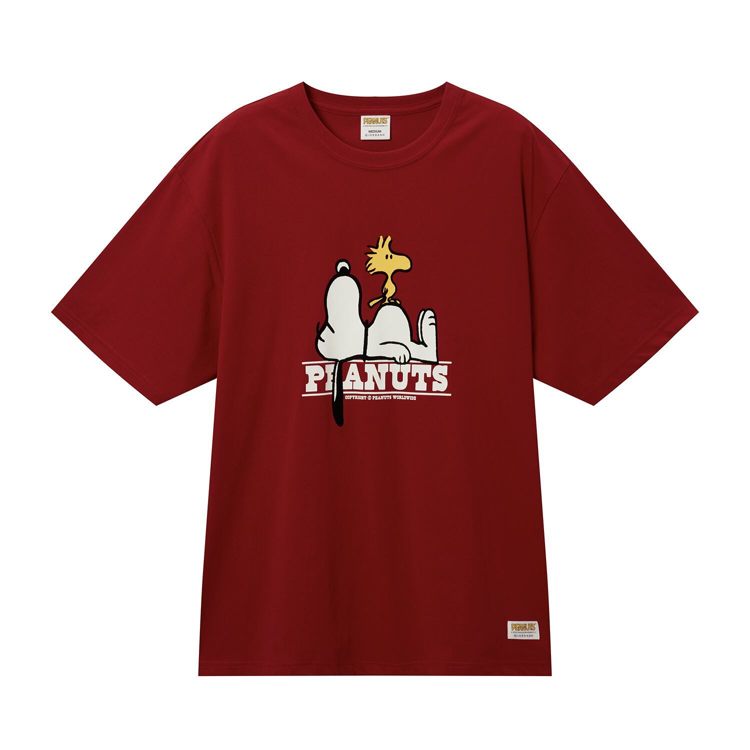 Men's Snoopy Print Tee: Relaxed Fit, Sorona Blend Comfort