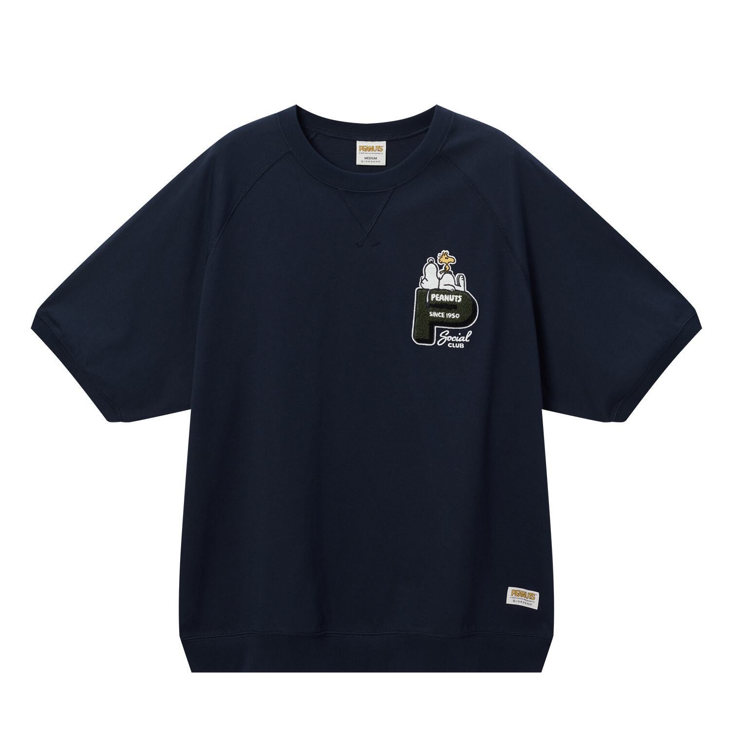 Men's Peanuts Oversize Print Tee: 100% Cotton Jersey Comfort
