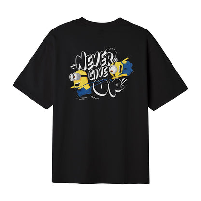Men’S Relaxed Fit Cotton-Poly Crew Neck Print Tee | Minion Collection