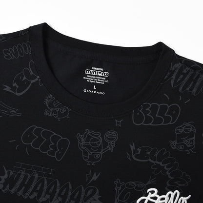 Men’S Relaxed Fit Cotton-Poly Crew Neck Print Tee | Minion Collection
