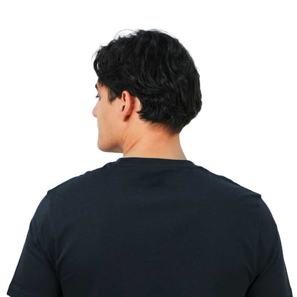 تي شيرت رجالي بقصّة Slim Fit مطبوعة - قطن جيرسي، رقبة دائرية، أكمام قصيرة