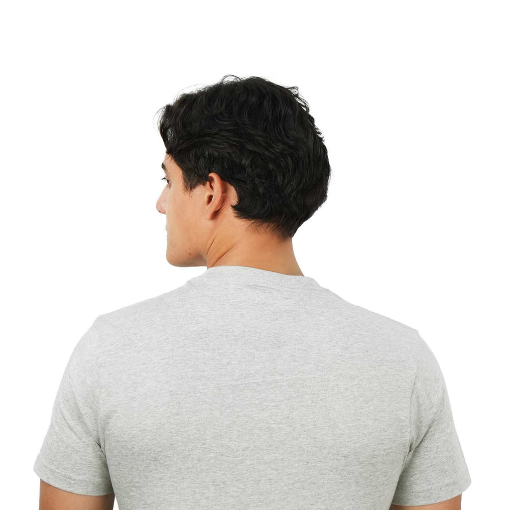 تي شيرت رجالي بقصّة Slim Fit مطبوعة - قطن جيرسي، رقبة دائرية، أكمام قصيرة