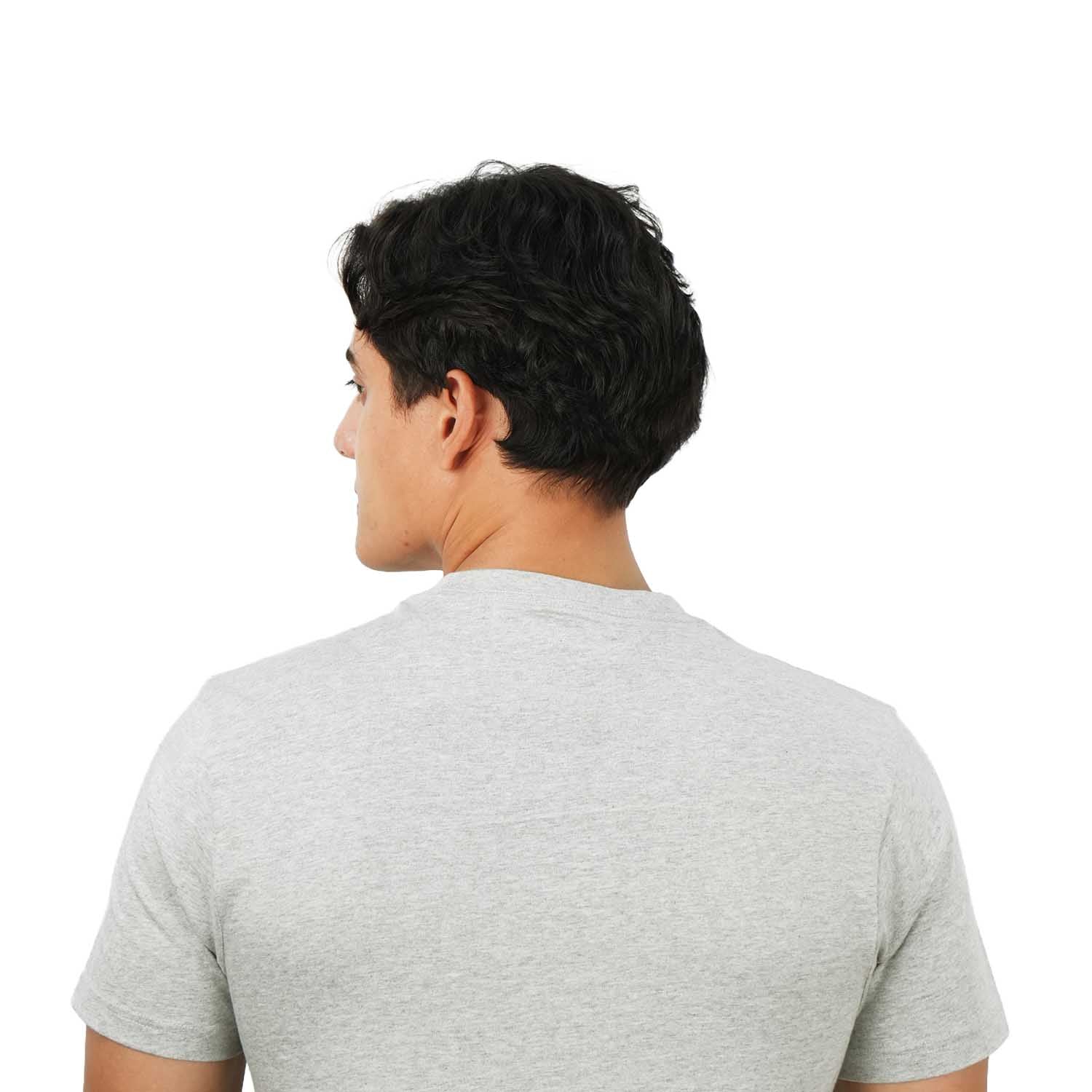تي شيرت رجالي بقصّة Slim Fit مطبوعة - قطن جيرسي، رقبة دائرية، أكمام قصيرة