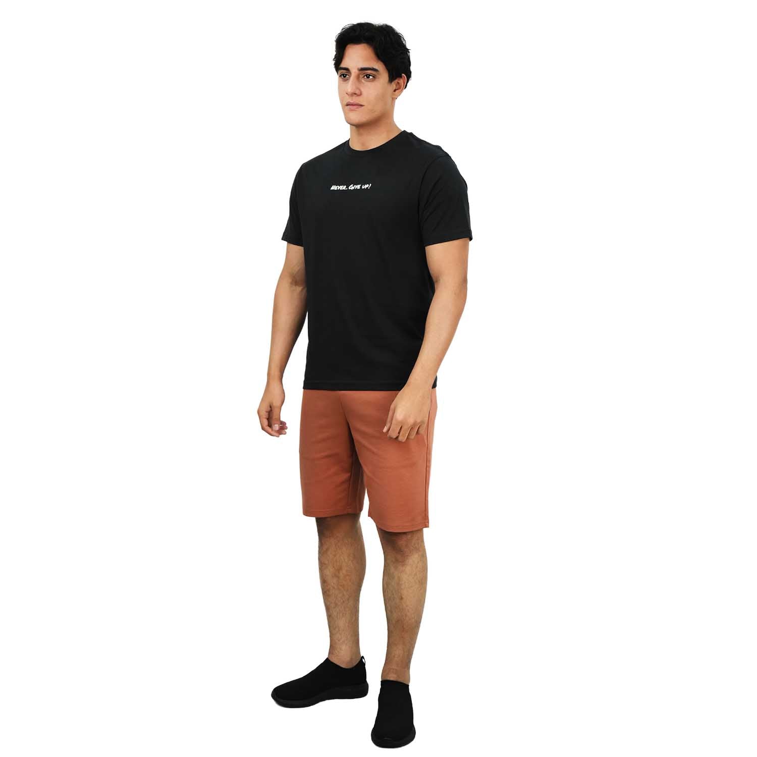 Men's Slim Fit Print Tee - Cotton Jersey, Crew Neck, Short Sleeve