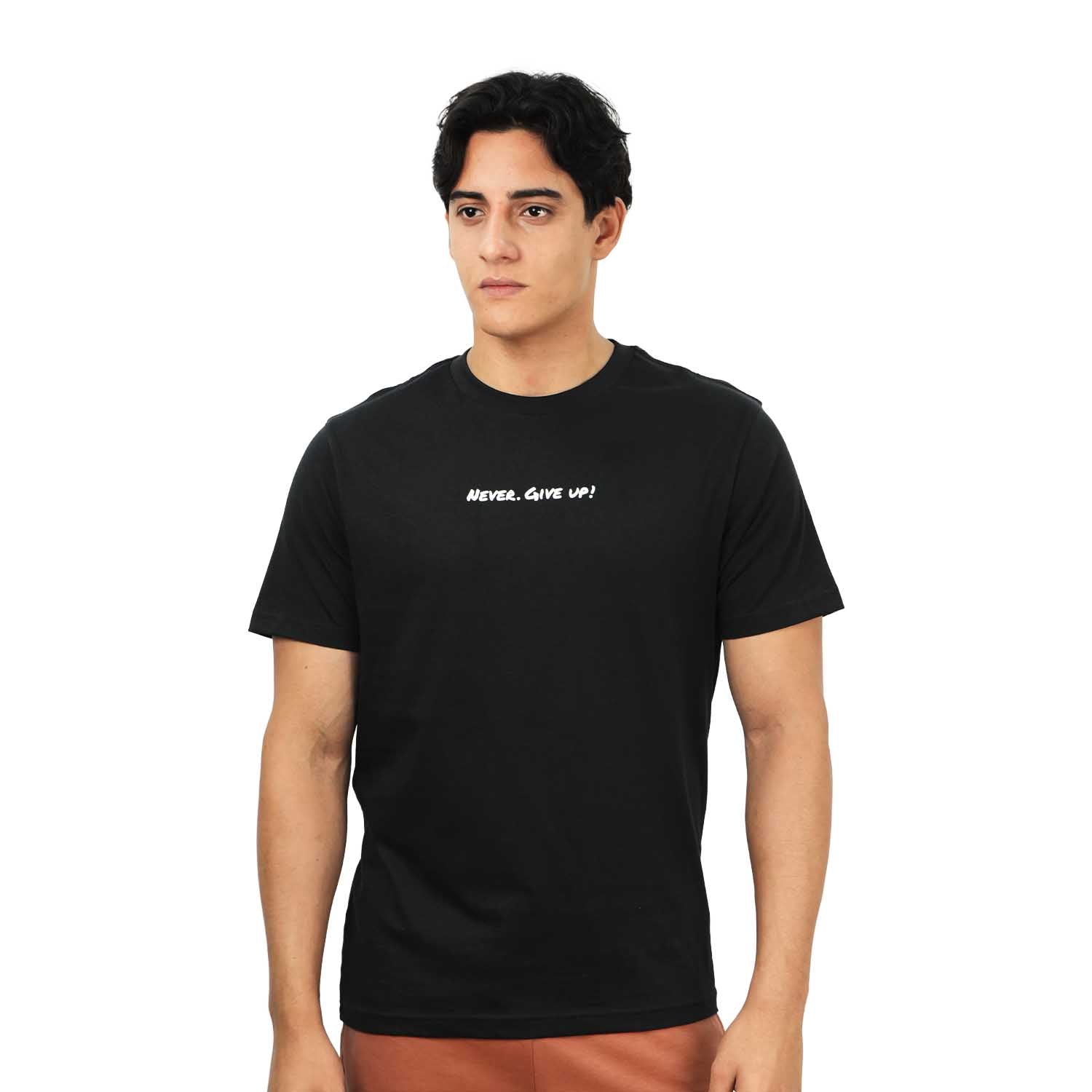 Men's Slim Fit Print Tee - Cotton Jersey, Crew Neck, Short Sleeve