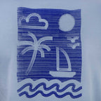 Men's Slim Fit Print Tee - Cotton Jersey, Crew Neck, Short Sleeve