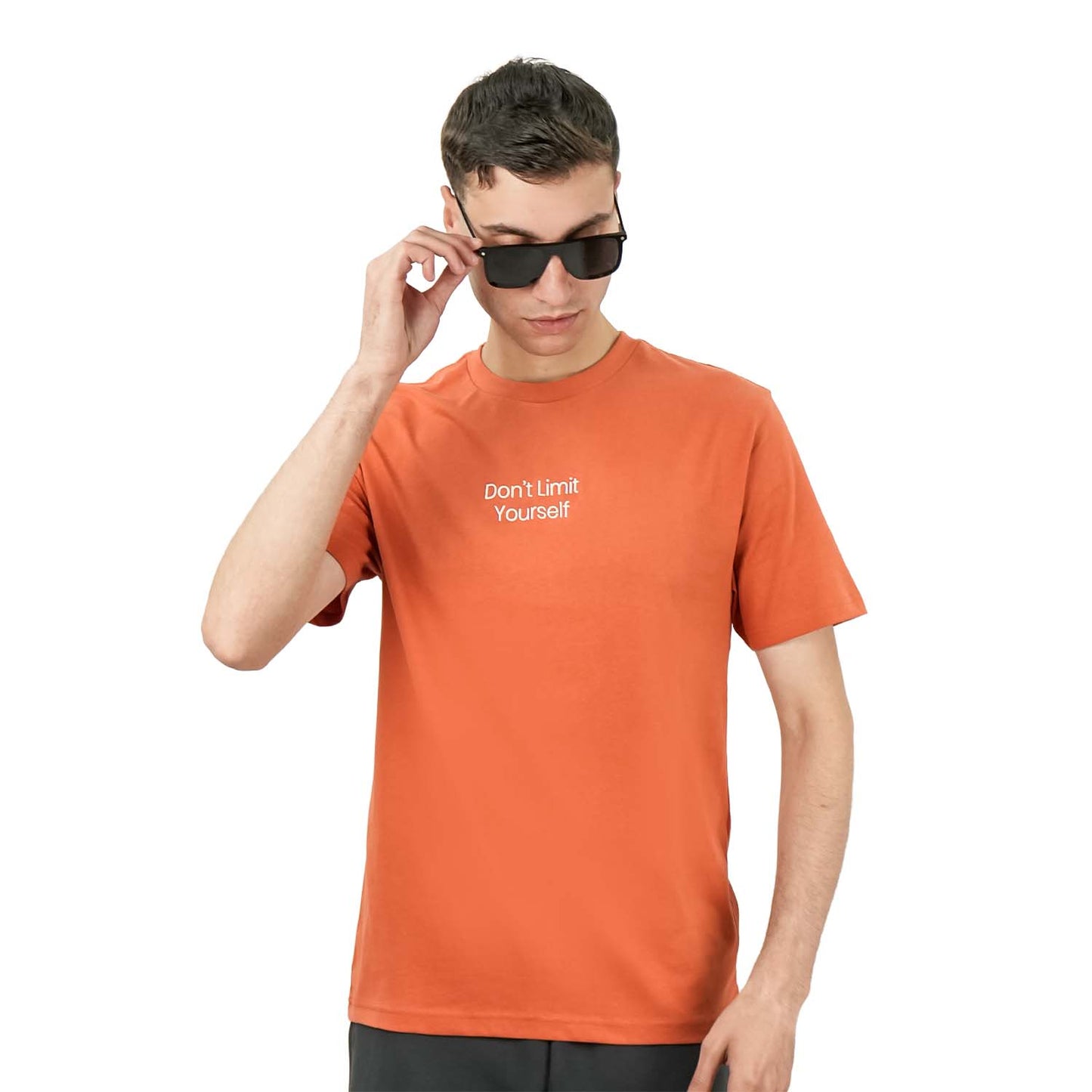 Men's Slim Fit Print Tee - Cotton Jersey, Crew Neck, Short Sleeve