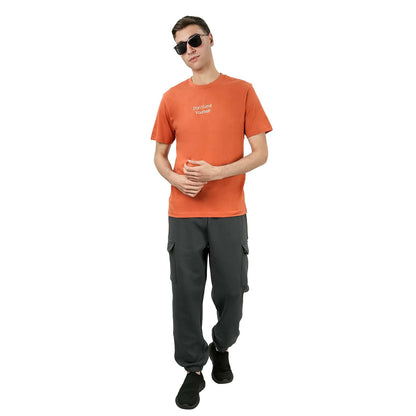 Men's Slim Fit Print Tee - Cotton Jersey, Crew Neck, Short Sleeve