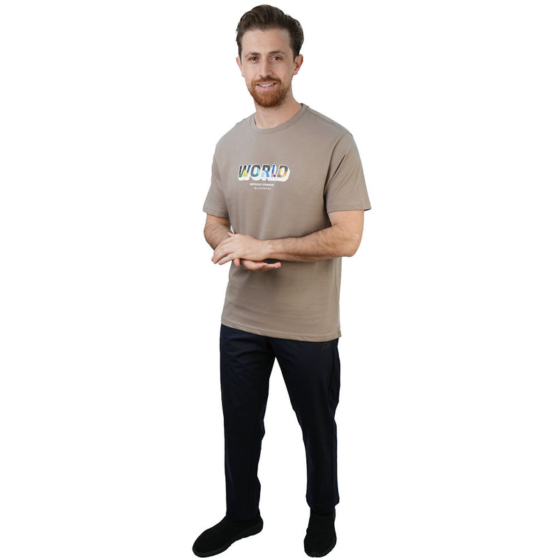 Men's Slim Fit Cotton Jersey Crew Neck Print Tee | Wws Graphic