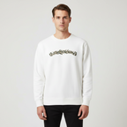 Men’S Relaxed French Terry Crew Neck Graphic Sweater