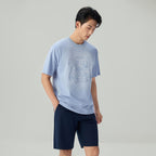 Men's Chiikawa Subdued Blue Relaxed Graphic Tee