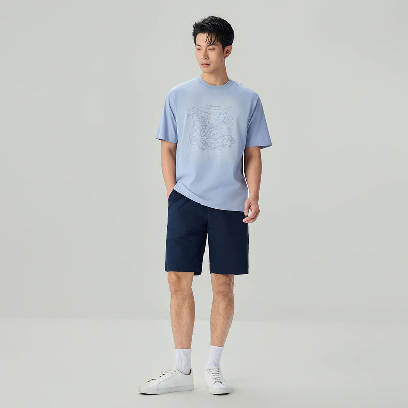 Men's Chiikawa Subdued Blue Relaxed Graphic Tee