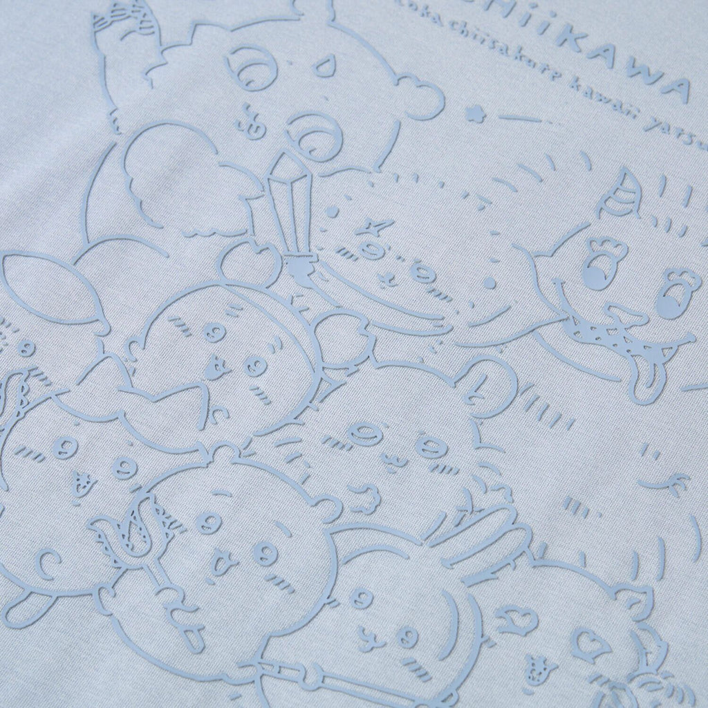 Men's Chiikawa Subdued Blue Relaxed Graphic Tee
