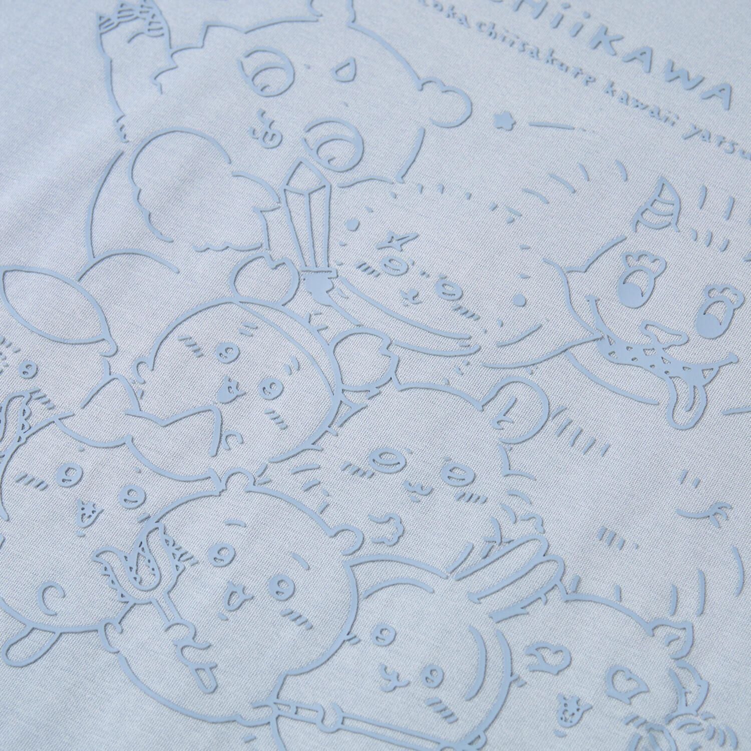Men's Chiikawa Subdued Blue Relaxed Graphic Tee
