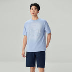 Men's Chiikawa Subdued Blue Relaxed Graphic Tee