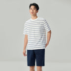 Men's Chiikawa Striped Cotton Relaxed Graphic Tee