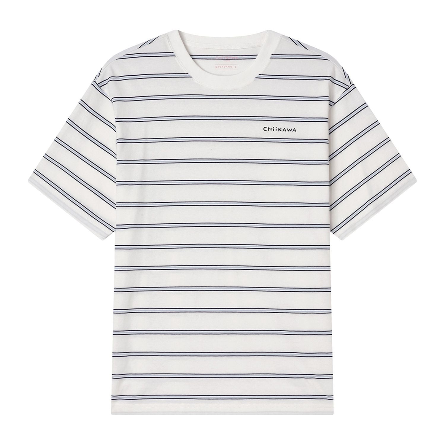 Men's Chiikawa Striped Cotton Relaxed Graphic Tee