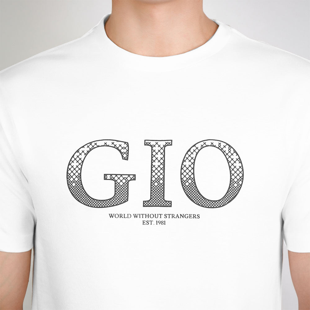 Men Slim Cotton Graphic Crew Neck Tee