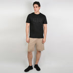 Men Slim Cotton Graphic Crew Neck Tee