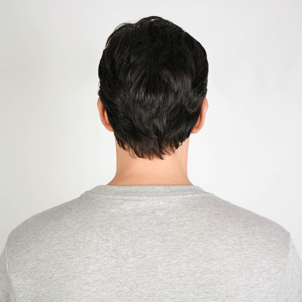 Men Slim Cotton Graphic Crew Neck Tee