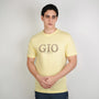 Men Slim Cotton Graphic Crew Neck Tee