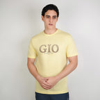 Men Slim Cotton Graphic Crew Neck Tee