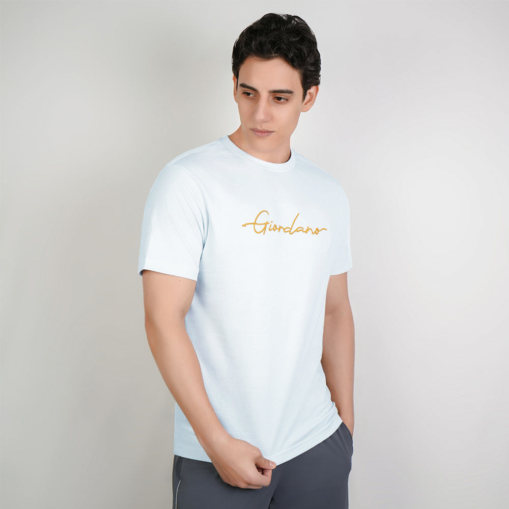 Men’s Slim Fit Cotton Signature Print Tee