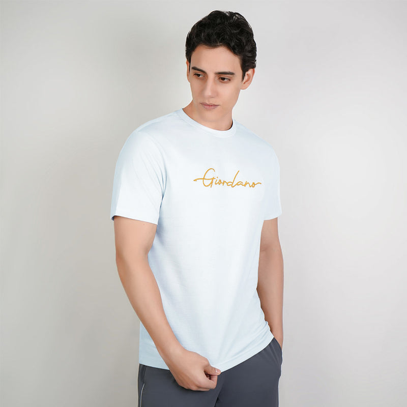 Men’s Slim Fit Cotton Signature Print Tee