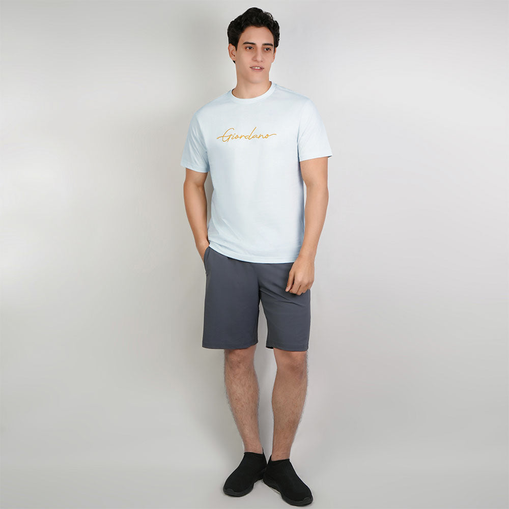 Men’s Slim Fit Cotton Signature Print Tee