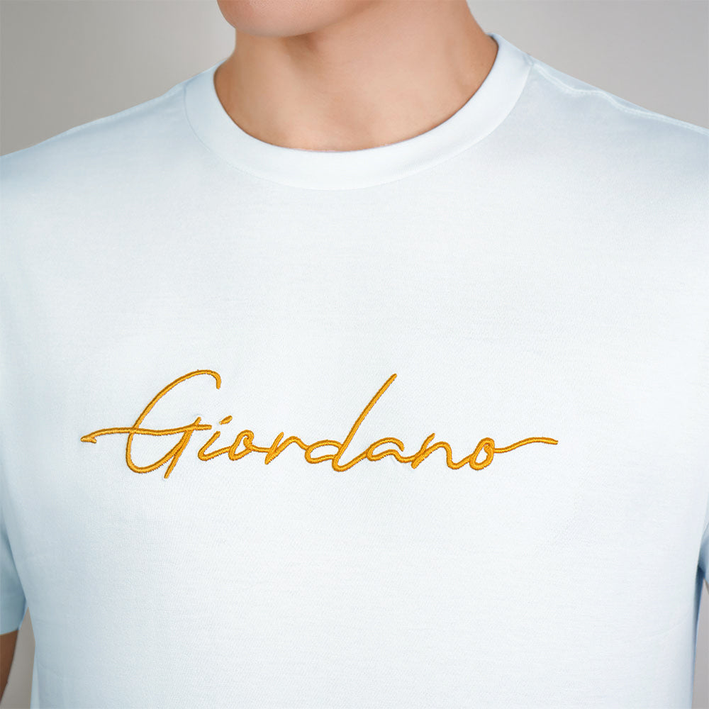 Men’s Slim Fit Cotton Signature Print Tee