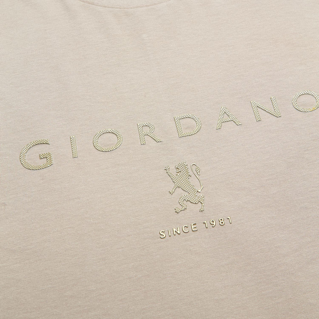 Men’s Slim Cotton Crew Neck Signature Print Tee