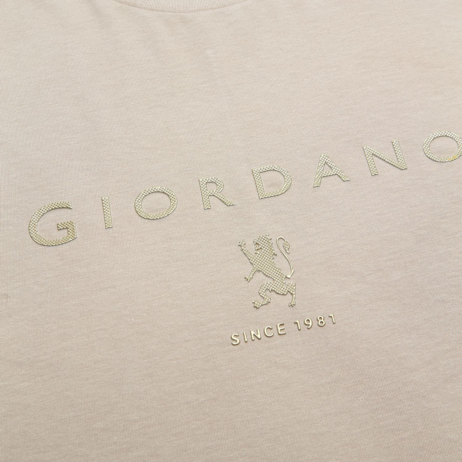 Men’s Slim Cotton Crew Neck Signature Print Tee