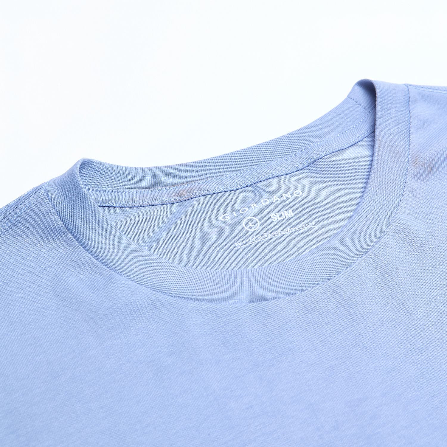 Men’s Slim Cotton Crew Neck Signature Print Tee