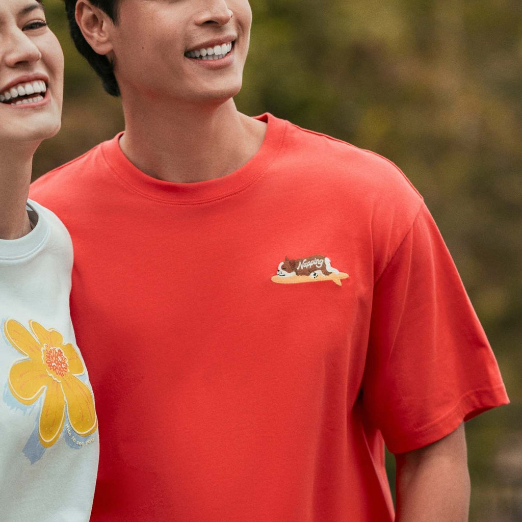 Men's Endless Lazy Days Cayenne Relaxed Tee