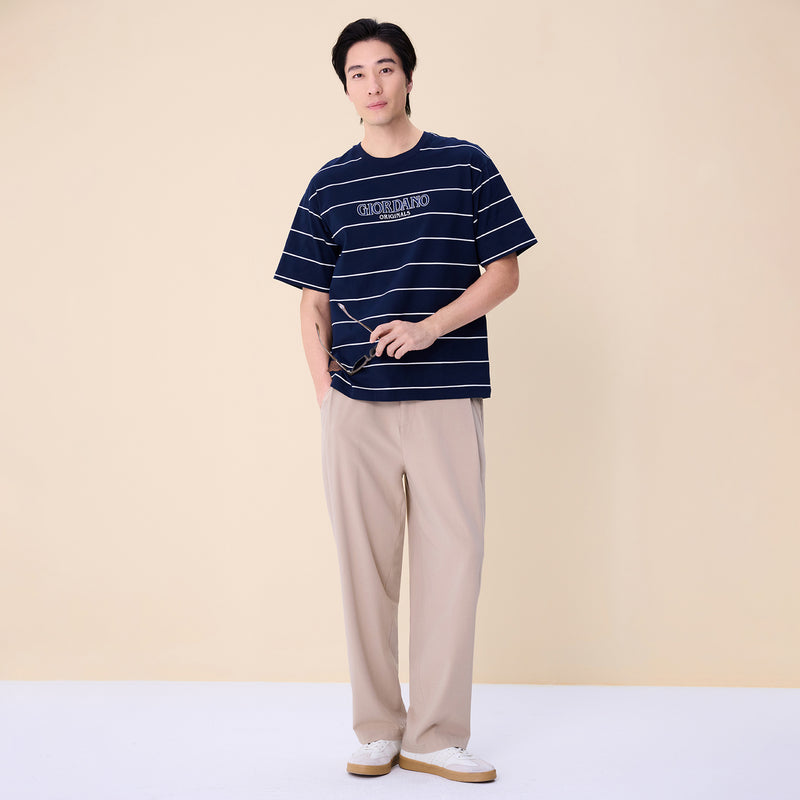 Men’s Relaxed Fit Cotton Striped Tee