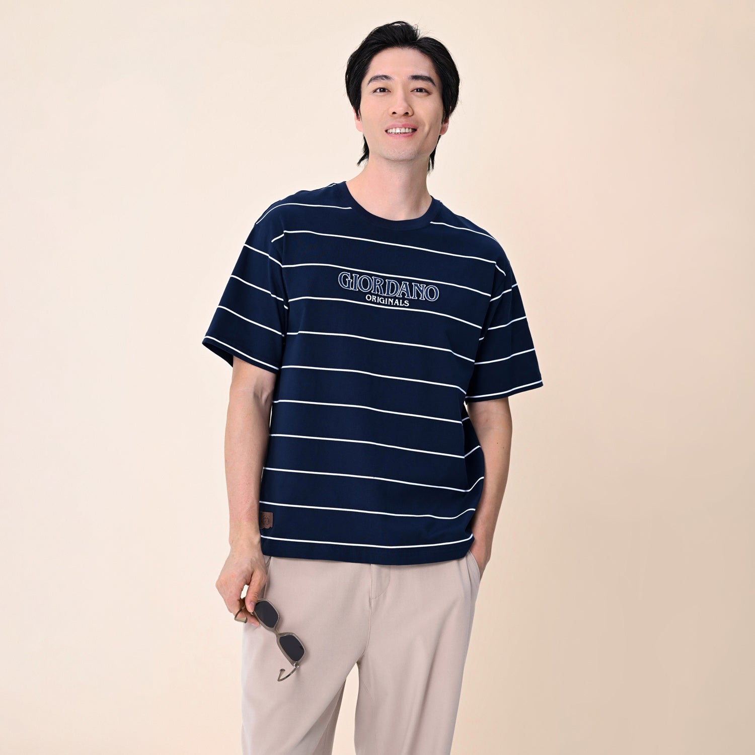 Men’s Relaxed Fit Cotton Striped Tee