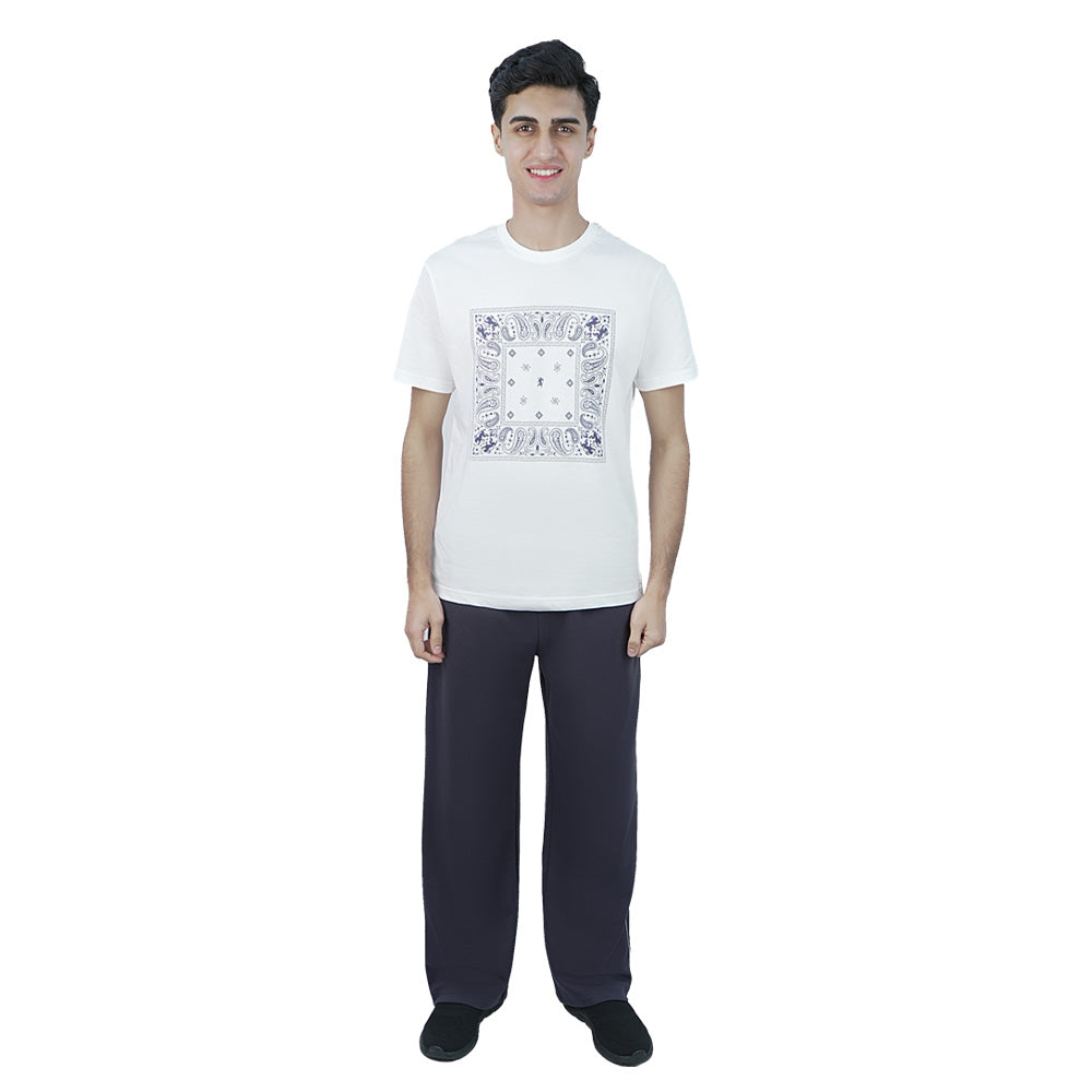 Men’s Slim Fit Cotton Bandana Print Tee