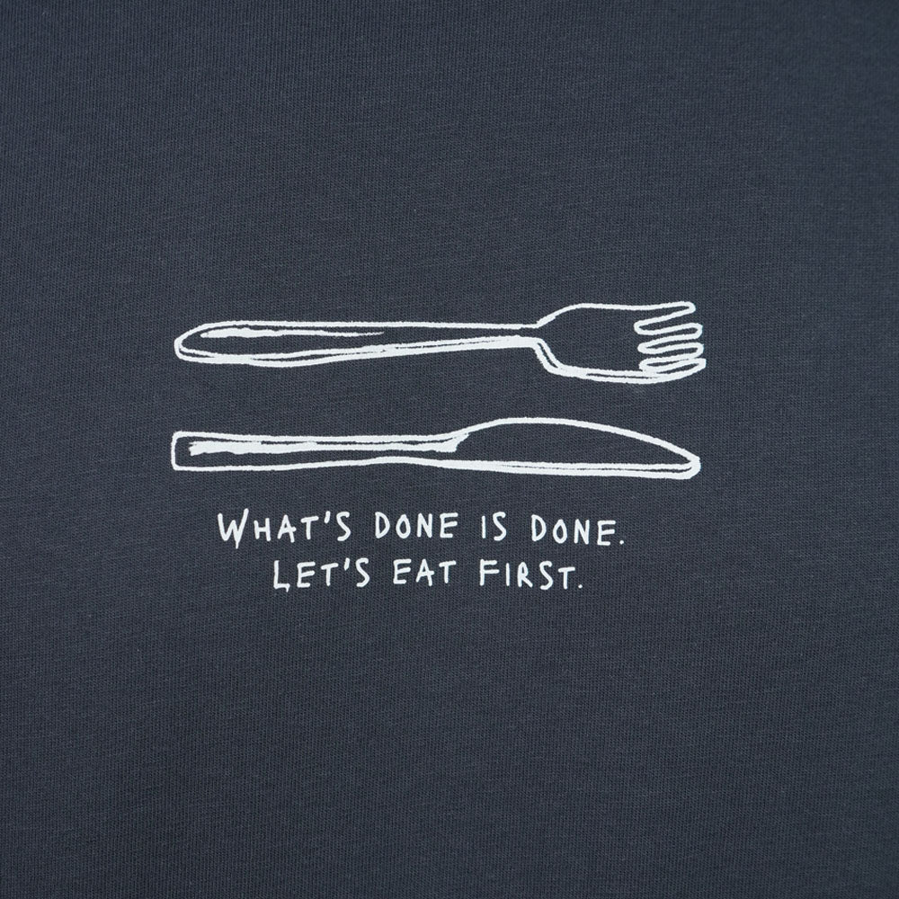 Men’s Slim Cotton Crew Neck Message Print Tee