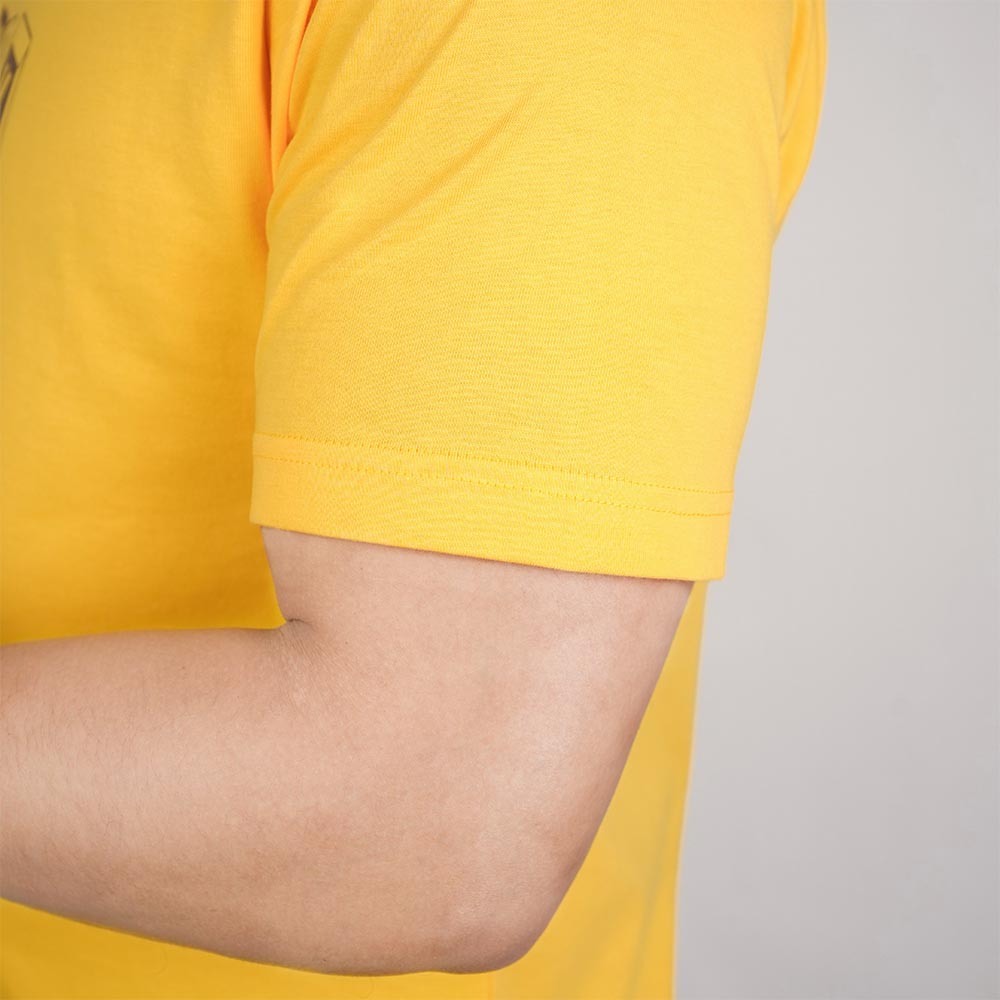 Men’s Slim Cotton Crew Neck Message Print Tee