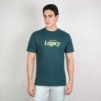 Men’s Slim Cotton Crew Neck Message Print Tee
