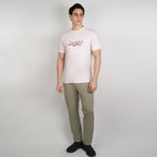 Men’s Slim Cotton Crew Neck Message Print Tee