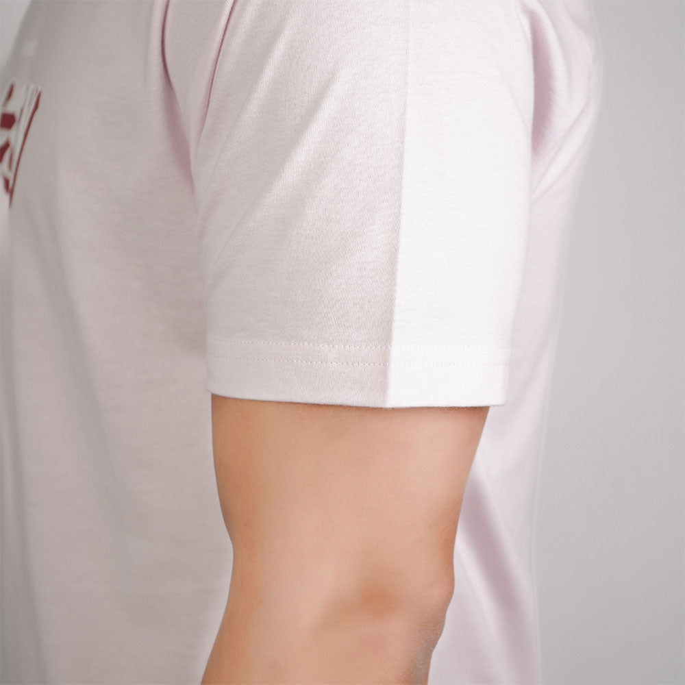 Men’s Slim Cotton Crew Neck Message Print Tee