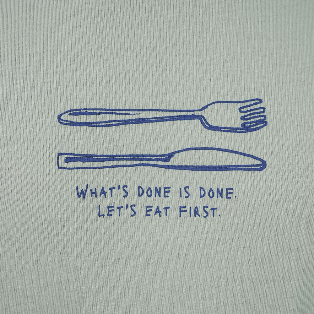 Men’s Slim Cotton Crew Neck Message Print Tee