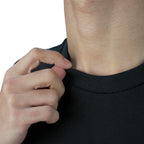 Men Slim Motto Back Printed Cotton Tee