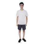 Men Slim Motto Back Printed Cotton Tee