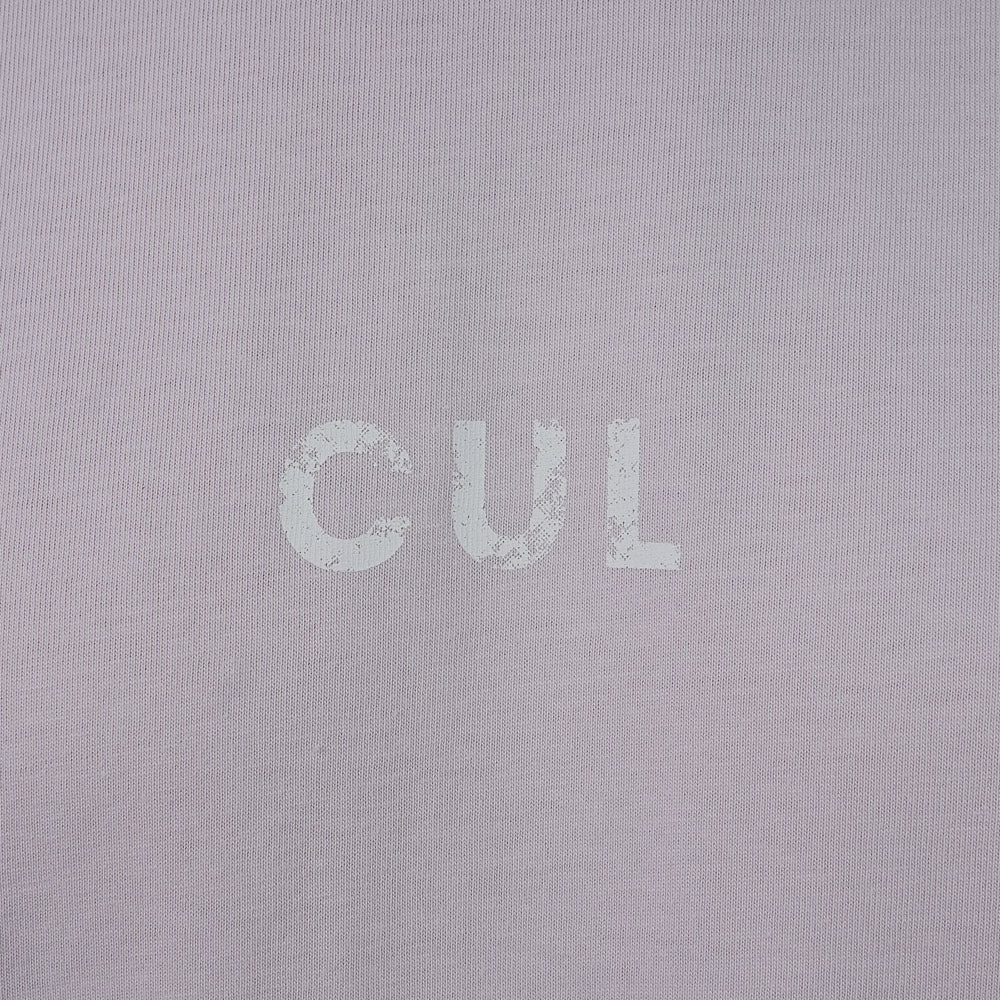 Men Slim Motto Back Printed Cotton Tee