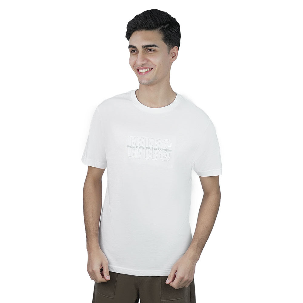Men Slim Fit World Without Strangers Tee